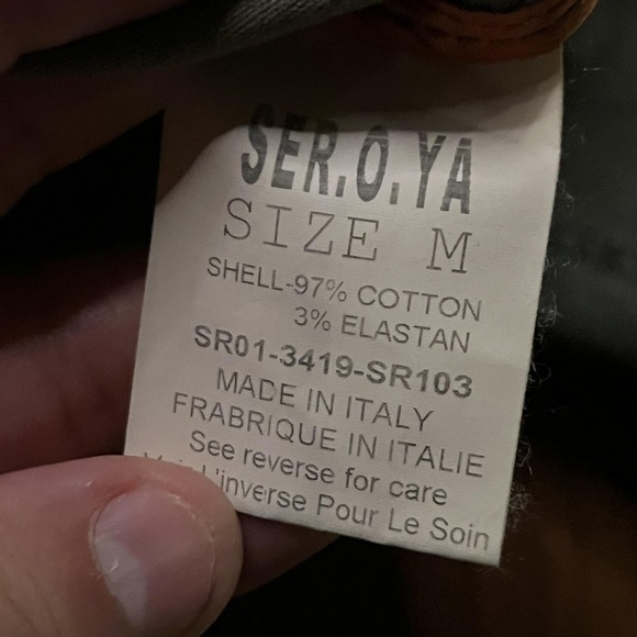 SER.O.YA Jacket Mens Medium Green Camo Military Field Coat Made In Italy SR103 - Picture 10 of 11